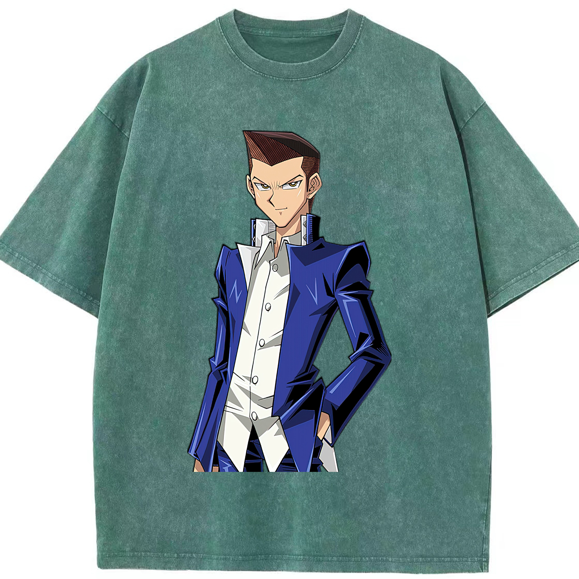 （画像用） 遊☆戯☆王 Yu-Gi-Oh! 綿100% ヴィンテージ風 半袖Tシャツ（フロントプリント）